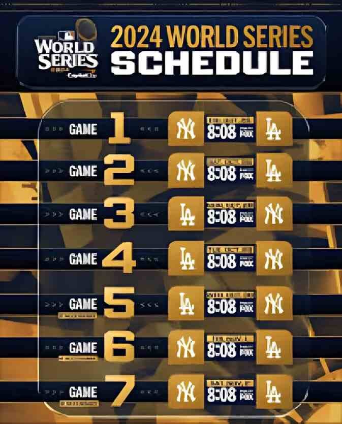 World Series Schedule